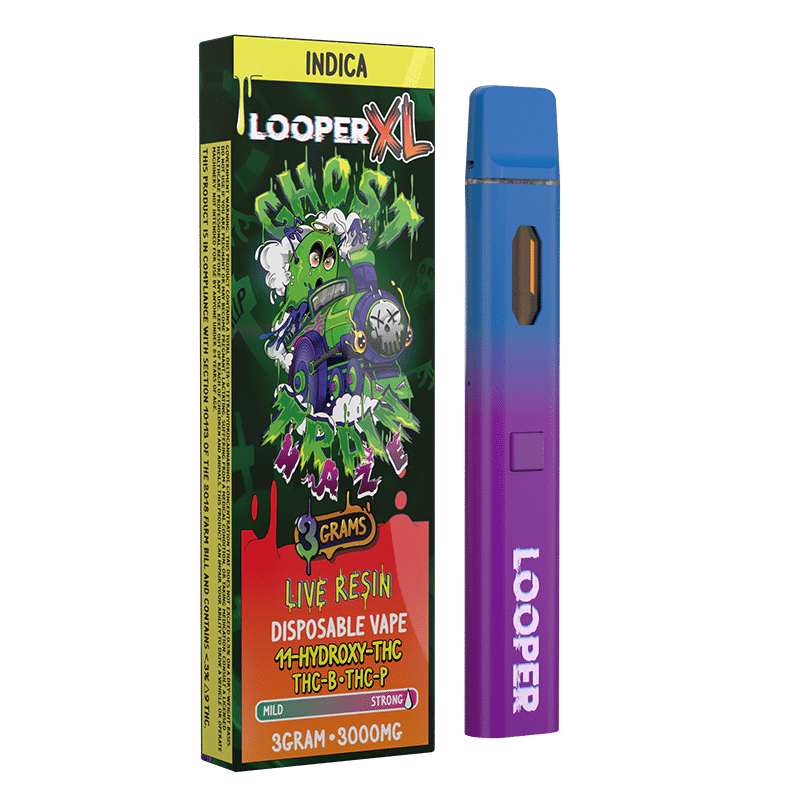 Looper XL Series Ghost Train Haze 11-HYDROXY-THC + THC-B +THC-P Disposable (3grams)