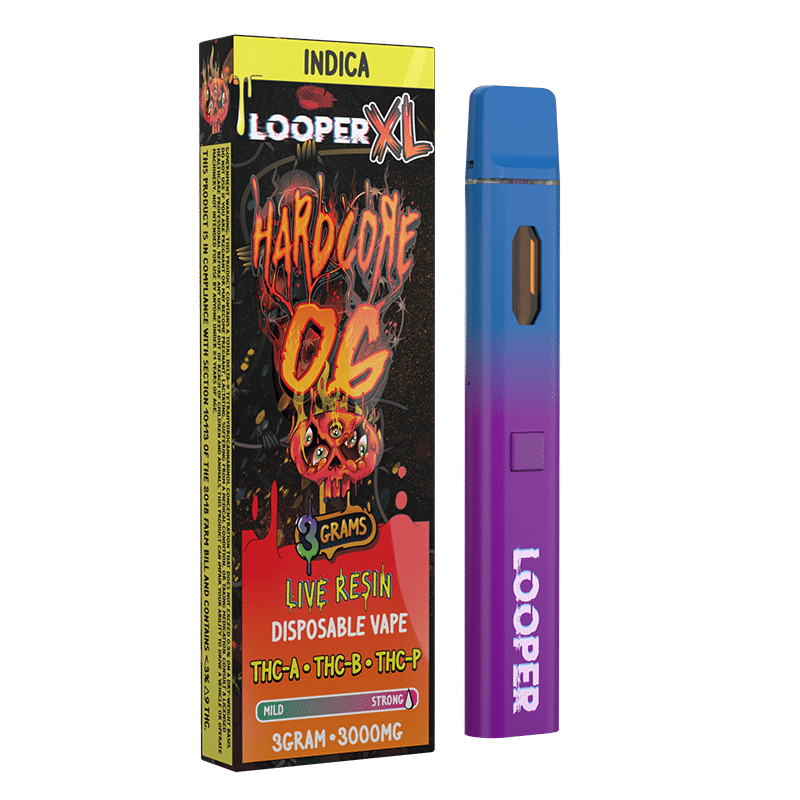Looper XL Series Hardcore OG THC-A + THC-B + THC-P Disposable (3grams)