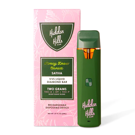 Hidden Hills Nigh Night Blend Limey Znow Conez Purplato Zyrup THC-A + D9 + THC-P Disposable (2grams)