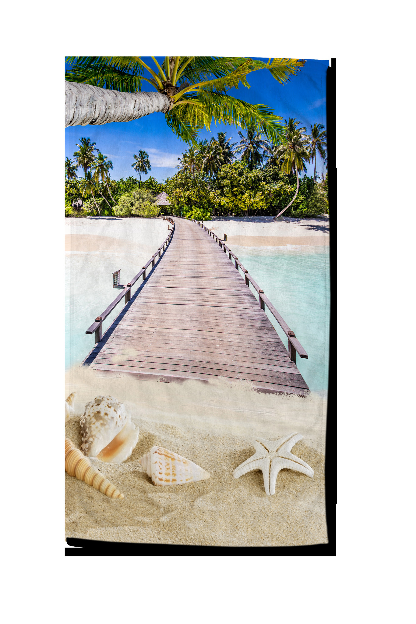 Strandlaken 100x180 poly velours nr.20019 multi