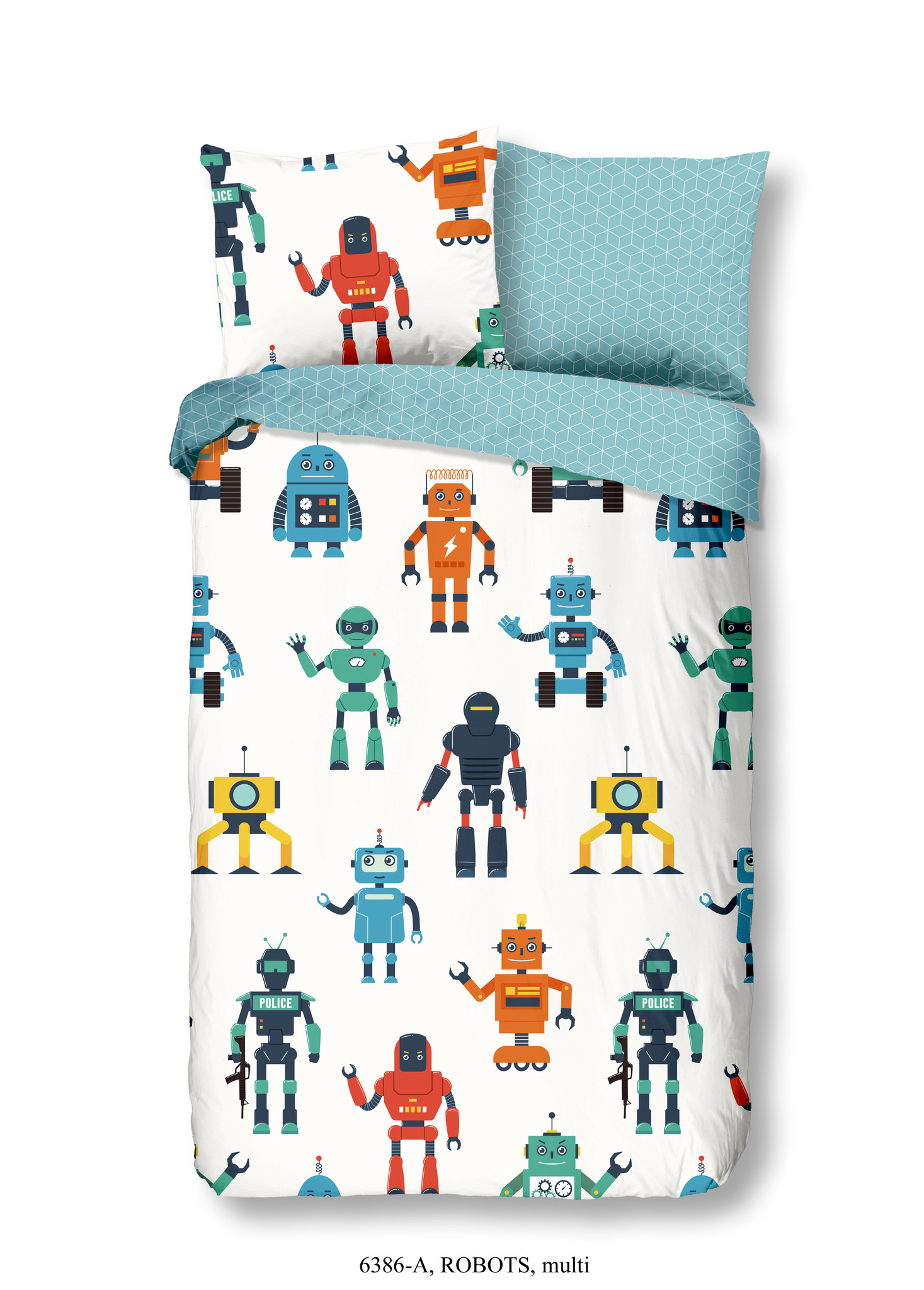 Kinderdekbedovertrek 140x220 kids nr.6386 multi