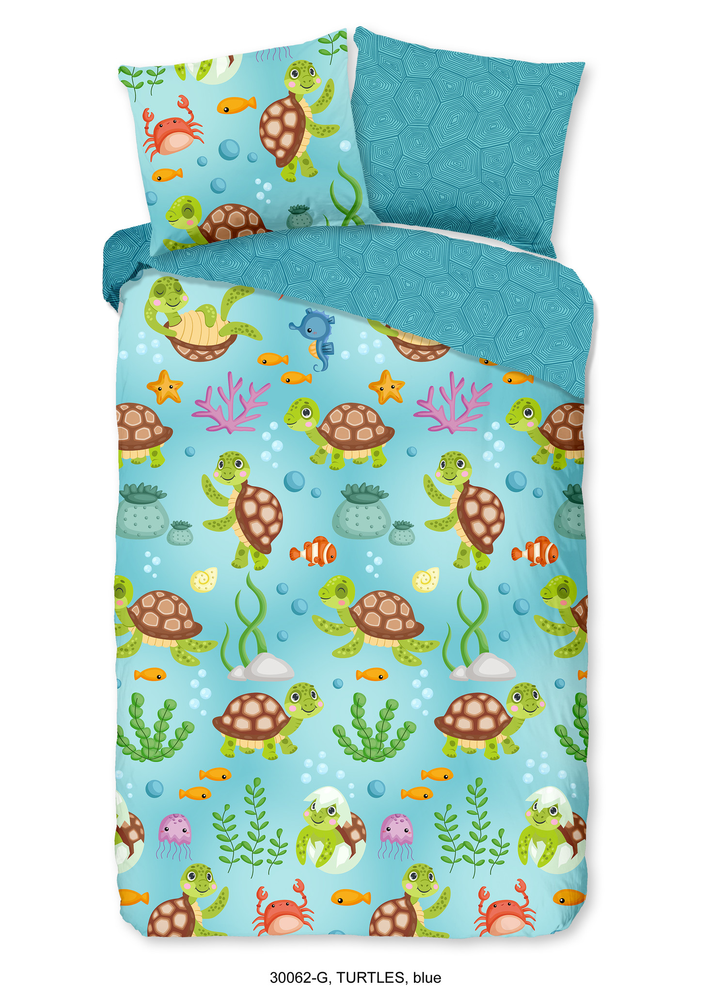 Kinderdekbedovertrek 140x220 kids nr.30062 blauw