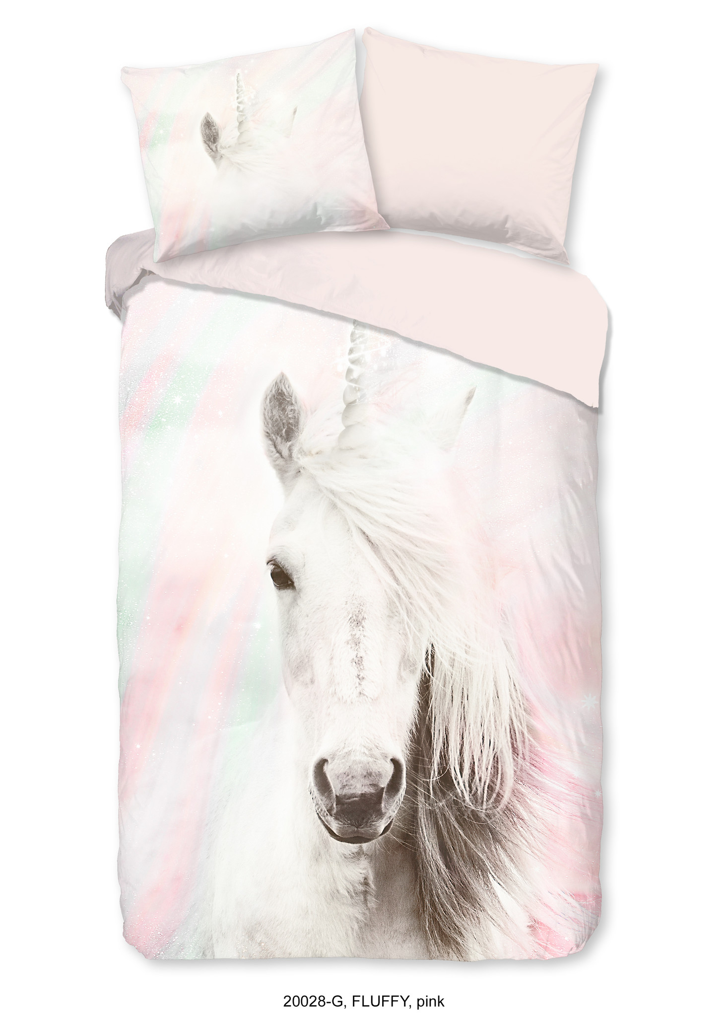 Kinderdekbedovertrek Fluffy 140x220 kids nr.20028 pink