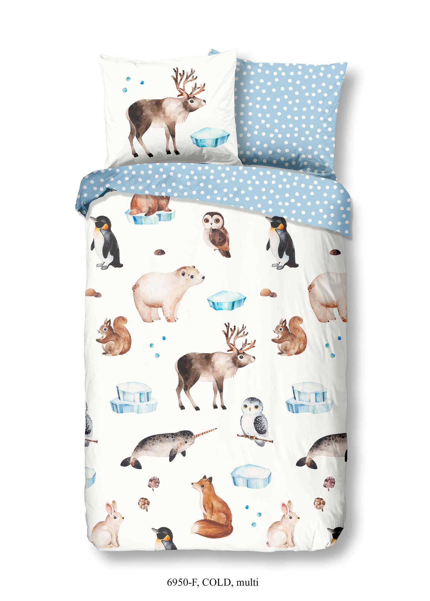 Kinderdekbedovertrek 140x220 flanel kids nr.6950 multi