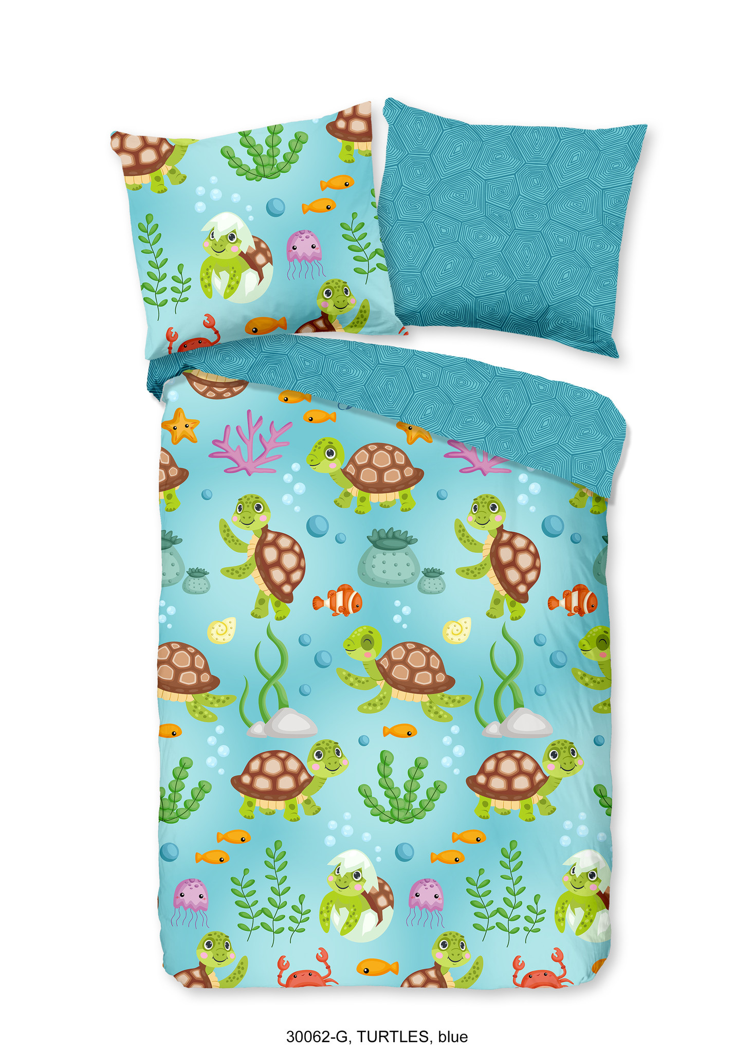 Kinderdekbedovertrek 120x150 kids nr.30062 blauw