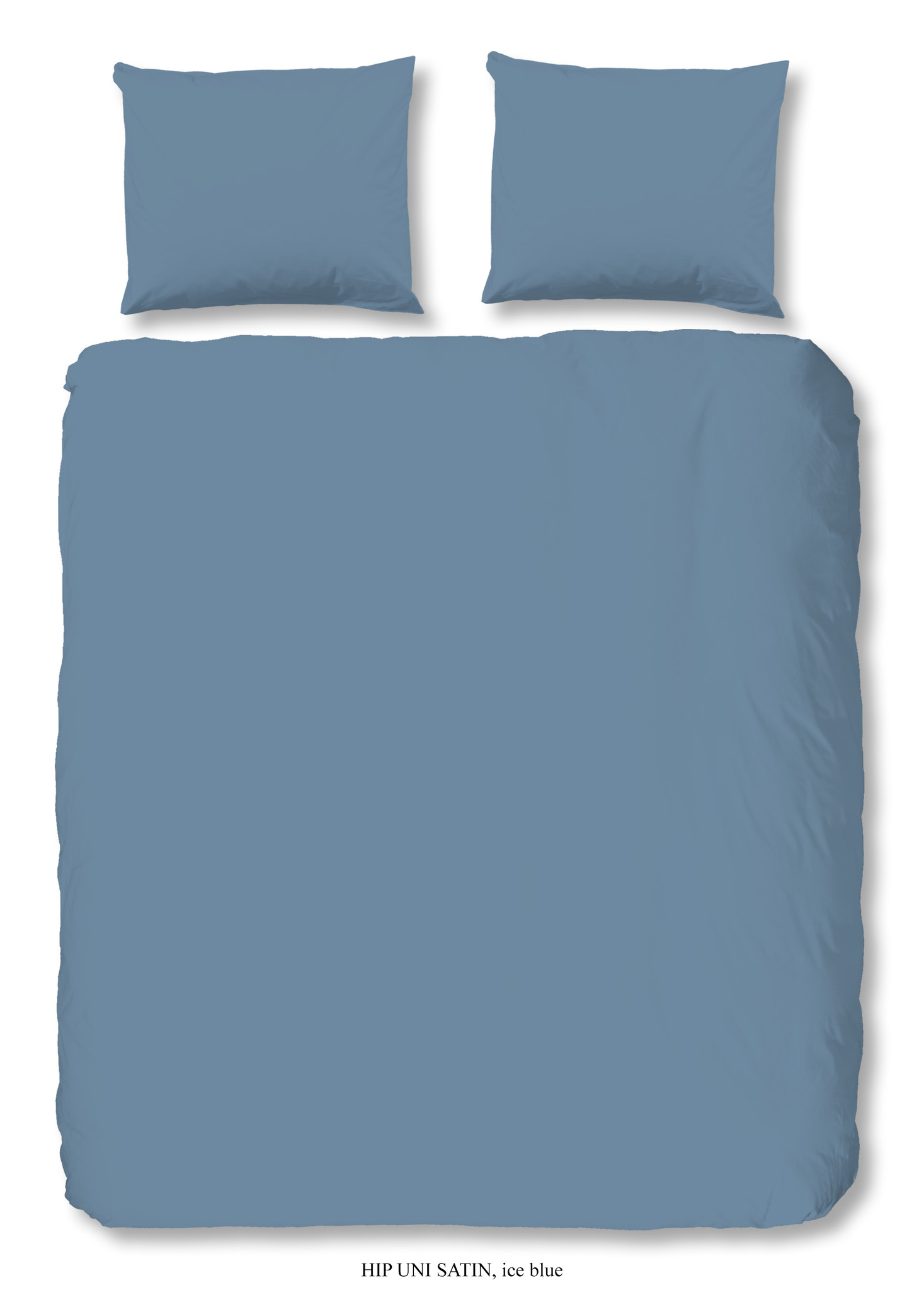 Dekbedovertrek 2 persoons 200x220 katoen-satijn ice blauw