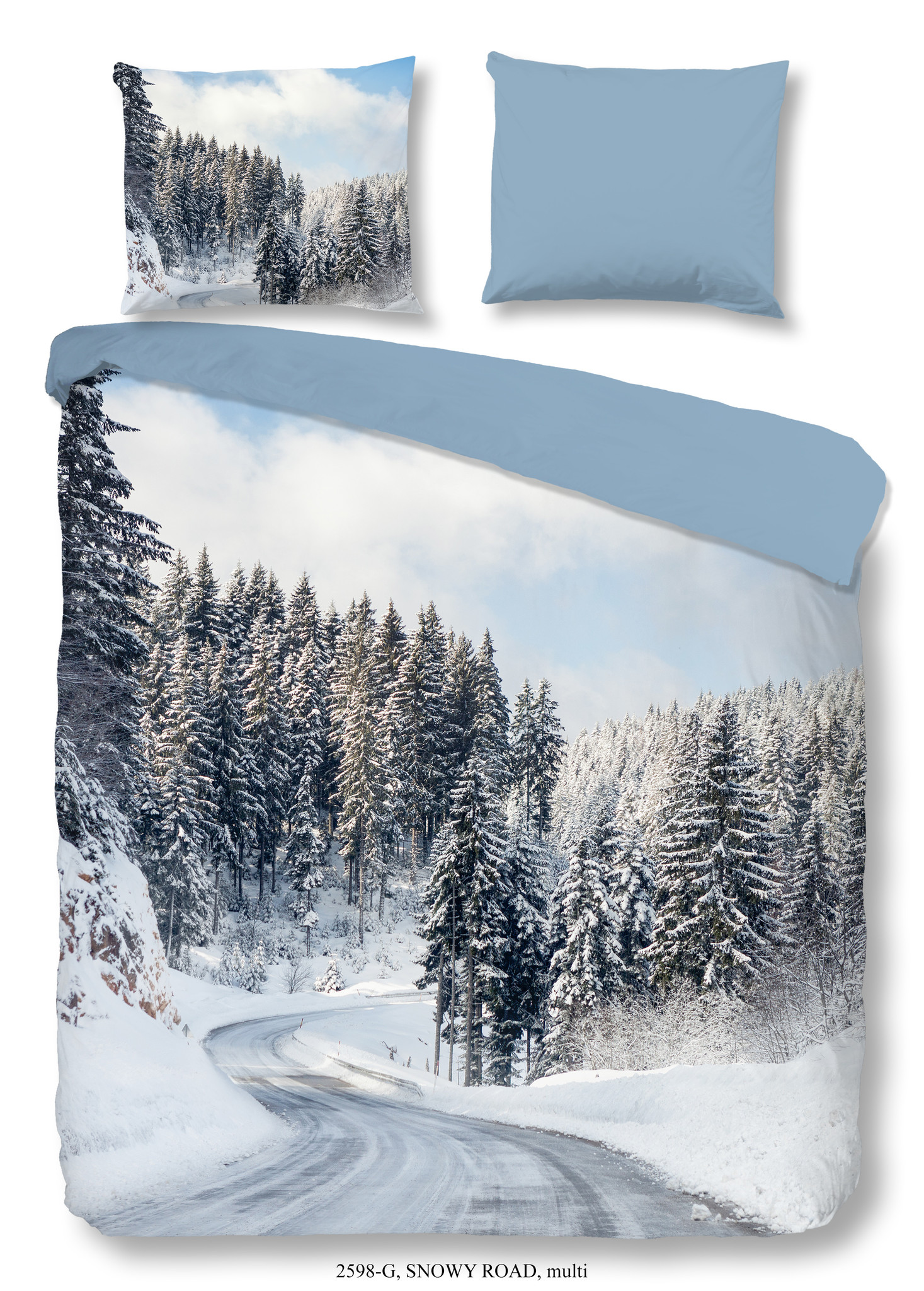 2-persoons dekbedovertrek 200x220 flanel nr.2598 multi