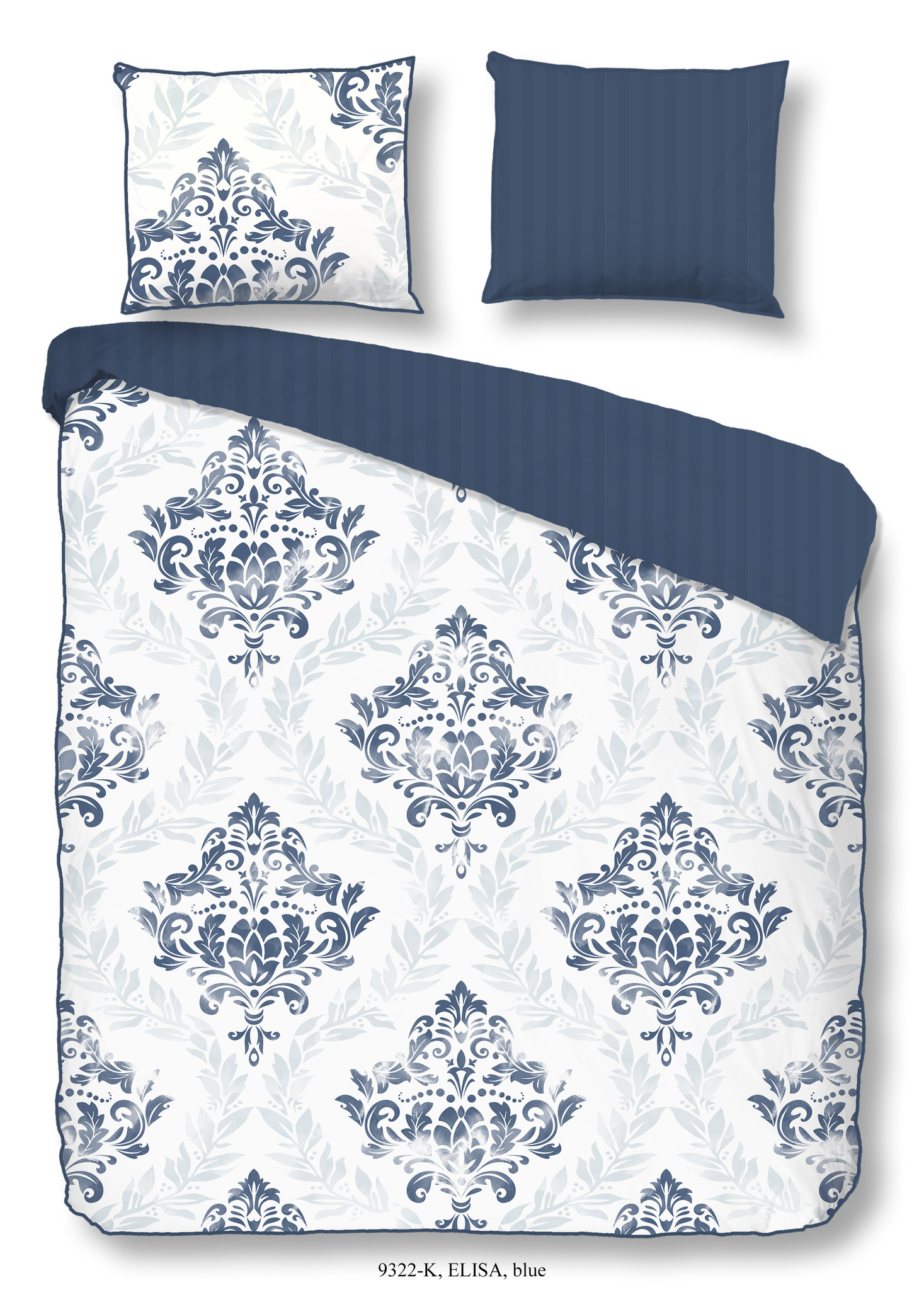 Dekbedovertrek - Lits jumeaux 240x220 nr.9322 blauw