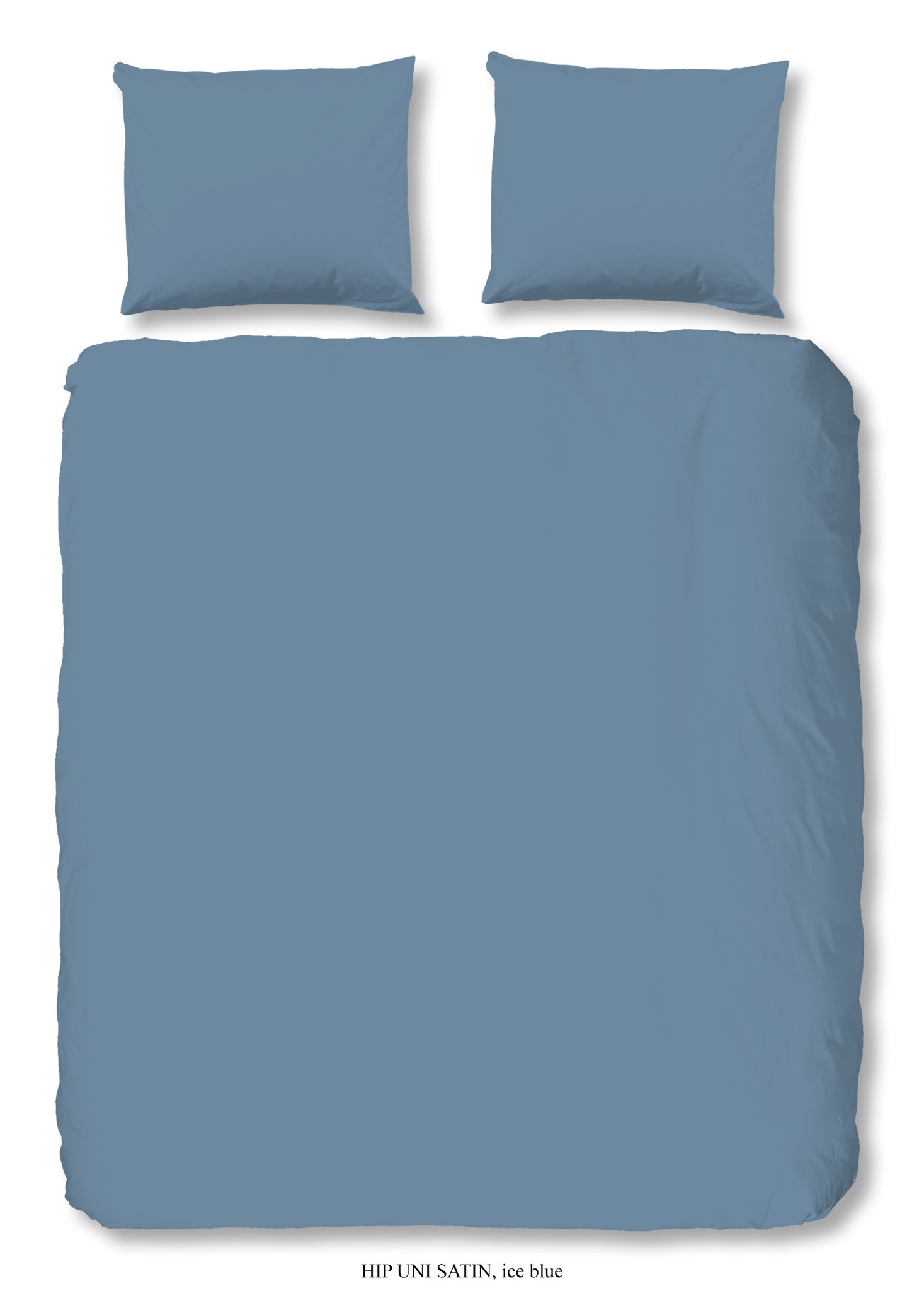 Hoeslaken 100x200 HIP katoen-satijn ice blauw