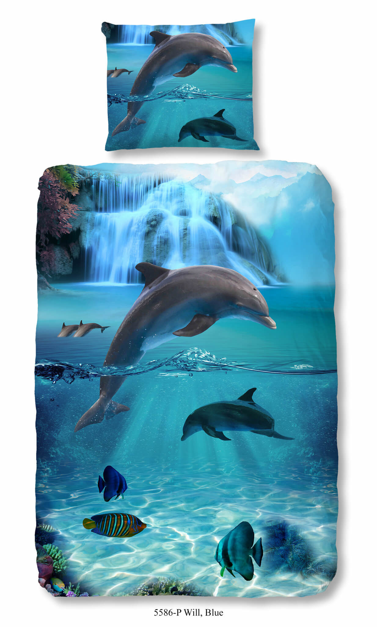 Kinderdekbedovertrek Will 140x220 kids nr.5586 blauw