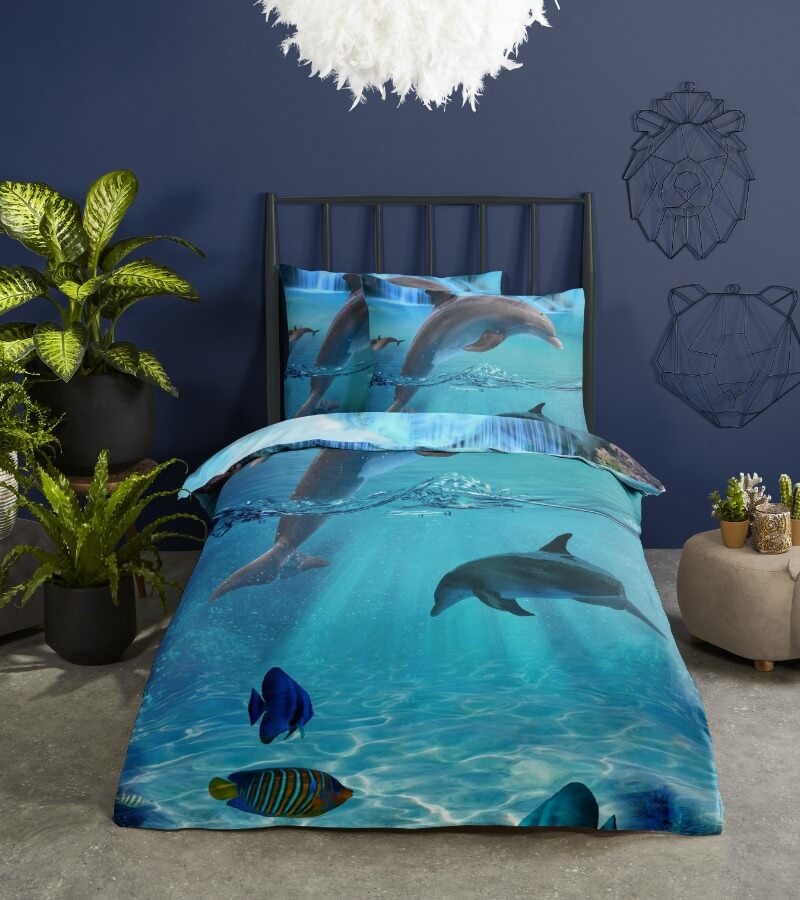 Kinderdekbedovertrek Will 140x220 kids nr.5586 blauw