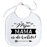 Goldengifts Slab - Mijn mama is de liefste! - koordjes - wit Goldengifts Slab - Mijn mama is de liefste! - koordjes - wit