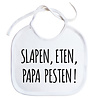 Goldengifts Slab - Slapen, eten, papa pesten! - koordjes - wit Goldengifts Slab - Slapen, eten, papa pesten! - koordjes - wit