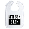 Goldengifts Slab - M'n bek is lek! - drukknoop - wit Goldengifts Slab - M'n bek is lek! - drukknoop - wit