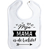 Goldengifts Slab - Mijn mama is de liefste! - drukknoop - wit Goldengifts Slab - Mijn mama is de liefste! - drukknoop - wit