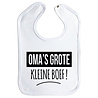 Goldengifts Slab - Oma's grote kleine boef! - drukknoop - wit Goldengifts Slab - Oma's grote kleine boef! - drukknoop - wit