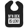 Goldengifts Slab - M'n bek is lek! - drukknoop - zwart Goldengifts Slab - M'n bek is lek! - drukknoop - zwart