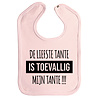 Goldengifts Slab - De liefste tante is toevallig mijn tante !!! - drukknoop - baby roze Goldengifts Slab - De liefste tante is toevallig mijn tante !!! - drukknoop - baby roze