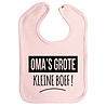 Goldengifts Slab - Oma's grote kleine boef! - drukknoop - baby roze Goldengifts Slab - Oma's grote kleine boef! - drukknoop - baby roze