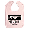 Goldengifts Slab - Opa's grote kleine boef! - drukknoop - baby roze Goldengifts Slab - Opa's grote kleine boef! - drukknoop - baby roze