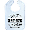 Goldengifts Slab - Mijn mama is de liefste! - drukknoop - baby blauw Goldengifts Slab - Mijn mama is de liefste! - drukknoop - baby blauw