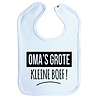 Goldengifts Slab - Oma's grote kleine boef! - drukknoop - baby blauw Goldengifts Slab - Oma's grote kleine boef! - drukknoop - baby blauw