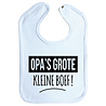 Goldengifts Slab - Opa's grote kleine boef! - drukknoop - baby blauw Goldengifts Slab - Opa's grote kleine boef! - drukknoop - baby blauw