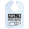 Goldengifts Slab - Papa z'n drink maatje - drukknoop - baby blauw Goldengifts Slab - Papa z'n drink maatje - drukknoop - baby blauw