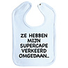 Goldengifts Slab - Ze hebben mijn supercape verkeerd omgedaan.. - drukknoop - baby blauw Goldengifts Slab - Ze hebben mijn supercape verkeerd omgedaan.. - drukknoop - baby blauw