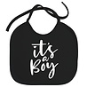 Goldengifts Slabbetje - It's a boy - koordjes - zwart Goldengifts Slabbetje - It's a boy - koordjes - zwart