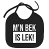 Goldengifts Slabbetje - M'n bek is lek! - koordjes - zwart Goldengifts Slabbetje - M'n bek is lek! - koordjes - zwart