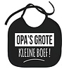 Goldengifts Slabbetje - Opa's grote kleine boef! - koordjes - zwart Goldengifts Slabbetje - Opa's grote kleine boef! - koordjes - zwart