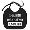 Goldengifts Slabbetje - Papa & mama deden niet aan 1,5 meter - koordjes - zwart Goldengifts Slabbetje - Papa & mama deden niet aan 1,5 meter - koordjes - zwart