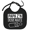 Goldengifts Slabbetje - Papa z'n drink maatje - koordjes - zwart Goldengifts Slabbetje - Papa z'n drink maatje - koordjes - zwart