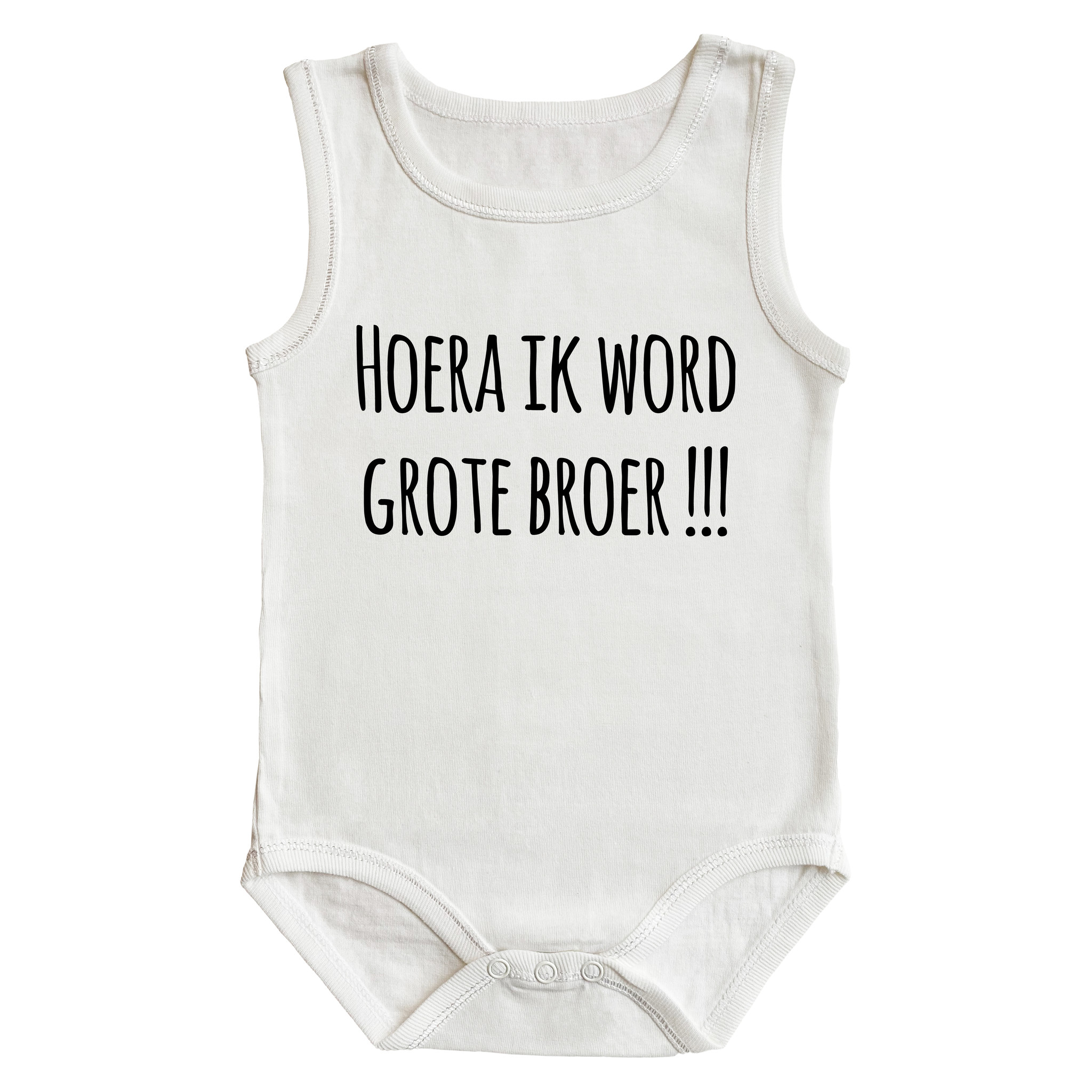 leer abortus Tien Romper - Hoera ik word grote broer !!! - kap mouwen - baby - romper -  Goldengifts.nl