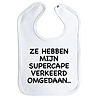 Goldengifts Slab - Ze hebben mijn supercape verkeerd omgedaan.. - drukknoop - wit Goldengifts Slab - Ze hebben mijn supercape verkeerd omgedaan.. - drukknoop - wit