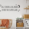 Goldengifts Muur sticker - Dag sterren & dag maan ik moet nu slapen gaan Goldengifts Muur sticker - Dag sterren & dag maan ik moet nu slapen gaan