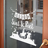 Goldengifts Herbruikbare Sinterklaas Raamsticker - Welkom sint & piet Goldengifts Herbruikbare Sinterklaas Raamsticker - Welkom sint & piet