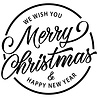 Goldengifts Kerst sticker - We wish you Merry Christmas & happy new year - 29x28 Goldengifts Kerst sticker - We wish you Merry Christmas & happy new year - 29x28