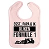 Goldengifts Slab - Ssst.. papa & ik kijken formule 1 - drukknoop - baby roze Goldengifts Slab - Ssst.. papa & ik kijken formule 1 - drukknoop - baby roze
