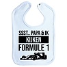 Goldengifts Slab - Ssst.. papa & ik kijken formule 1 - drukknoop - baby blauw Goldengifts Slab - Ssst.. papa & ik kijken formule 1 - drukknoop - baby blauw