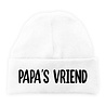 Goldengifts Schatig bedrukt baby mutsje met de opdruk - Papa's vriend Goldengifts Schatig bedrukt baby mutsje met de opdruk - Papa's vriend