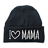 Goldengifts Baby mutsje - I love mama - baby blauw Goldengifts Baby mutsje - I love mama - baby blauw