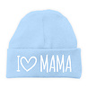 Goldengifts Baby mutsje - I love mama - baby blauw Goldengifts Baby mutsje - I love mama - baby blauw