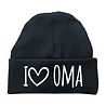Goldengifts Baby mutsje - I love oma - zwart Goldengifts Baby mutsje - I love oma - zwart