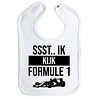 Goldengifts Slab - Ssst.. ik kijken formule 1 - drukknoop - wit Goldengifts Slab - Ssst.. ik kijken formule 1 - drukknoop - wit
