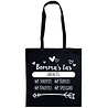 Goldengifts Katoenen tas - Bomma's tas - lange hengsels - zwart Goldengifts Katoenen tas - Bomma's tas - lange hengsels - zwart