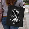 Goldengifts Tas - katoenen tas - wine - Time for wine - wijn - lange hengsels - boodschappentas - big shopper - stuks 1 - zwart Goldengifts Tas - katoenen tas - wine - Time for wine - wijn - lange hengsels - boodschappentas - big shopper - stuks 1 - zwart