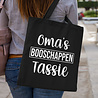 Goldengifts Tas - katoenen tas - oma - Oma's booschappen tassie - lange hengsels - boodschappentas - big shopper - stuks 1 - zwart Goldengifts Tas - katoenen tas - oma - Oma's booschappen tassie - lange hengsels - boodschappentas - big shopper - stuks 1 - zwart