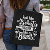 Goldengifts Tas - katoenen tas - Look like a beauty drink like a beast - beauty - lange hengsels - boodschappentas - big shopper - stuks 1 - zwart Goldengifts Tas - katoenen tas - Look like a beauty drink like a beast - beauty - lange hengsels - boodschappentas - big shopper - stuks 1 - zwart